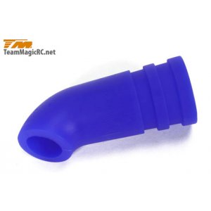 Отвод выхлопных газов для 1/8 (Silicone Blue) короткий