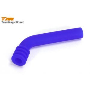 Отвод выхлопных газов для 1/10 (Silicone BLUE) длинный