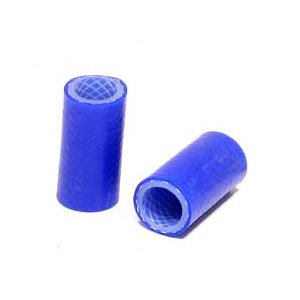 Патрубок силиконовый усиленный армированный 1/5 20x29x55мм (2) Sky blue