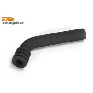 Отвод выхлопных газов для 1/10 (Silicone Black) длинный