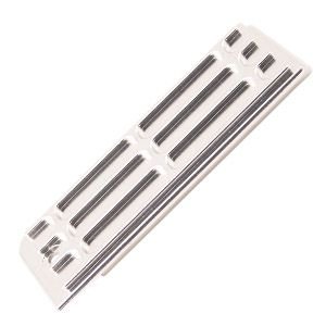 Плата радиобокса АЛЮМ. (Receiver Box Skid Plate / Silver): REVO