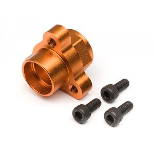Ось колеса/дифференциал - ALUMINUM GEAR DIFF HUB (ORANGE)
