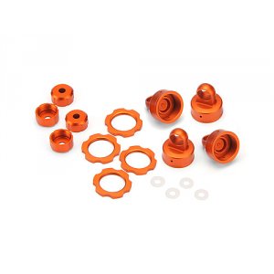 Опционные детали амортизаторов BLITZ - SHOCK COLOR PARTS SET, ORANGE ANODIZED(2компл)