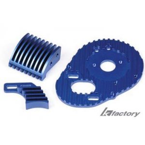 B4/T4 Alum. Motor Plate & Cooling Set BLUE