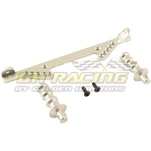 Alum. Front Body Mount (Silver): Traxxas Slash