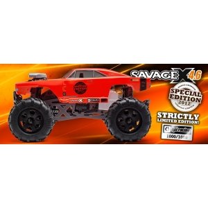 HPI Savage X 4.6 Special Edition (ДВС | аппаратура 2.4GHz | кузов Dodge Charger | рото-стартер | готовый комплект)