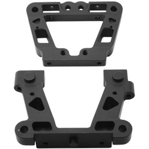 Alum. Rear Bulkhead (Black): HPI Baja 5b