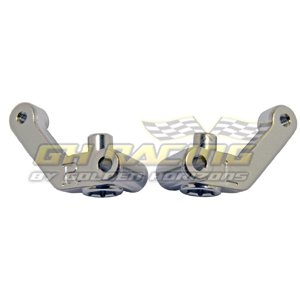 Alum. Steering Block (Silver): Associated SC10