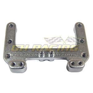 Alum. Rear Brace (Silver): Associated SC10