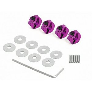 Хабы колесные ALUMINIUM (CLAMP TYPE/PURPLE) 4шт