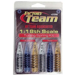 Комплект пружин подвески RC18 Tuning (1 pair each of front and rear springs: Silver, Blue, Gold.)