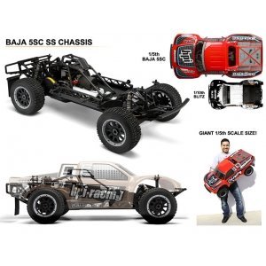 Комплект для сборки модели HPI Baja 5SC SS KIT (бензо | спортивная комплектация | кузов некрашеный Baja 5SC-1 | двигатель 26 куб.см. | набор для сборки) - HPI-105735