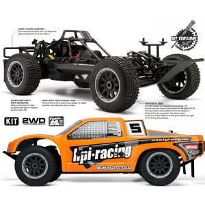 Комплект для сборки модели HPI Baja 5SC SS KIT (бензо | спортивная комплектация | кузов некрашеный Baja 5SC-1 | двигатель 26 куб.см. | набор для сборки) - HPI-105735