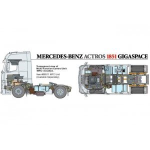 Тягач 1/14 - Benz Actros (черный)