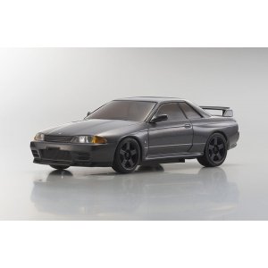 Модель спортивного автомобиля KYOSHO Mini-Z    MR-03 Sports NISSAN SKYLINE R-32 Gun Gray Metallic with LED