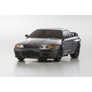 Модель спортивного автомобиля KYOSHO Mini-Z    MR-03 Sports NISSAN SKYLINE R-32 Gun Gray Metallic with LED