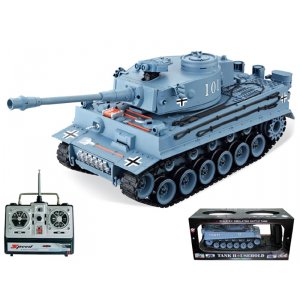 Радиоуправляемый танк HouseHold German Tiger Grey машстаб 1:20 40Mhz - 4101-1