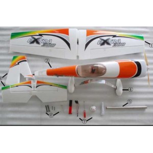 Радиоуправляемый самолет HobbySky Extra 300 (orange) 2.4Ггц - HS21000-RTF