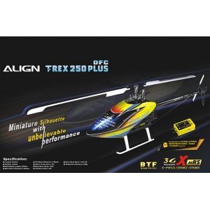 Радиоуправляемый вертолет Align T-Rex 250 Plus DFC 2.4G - RH25E03XT