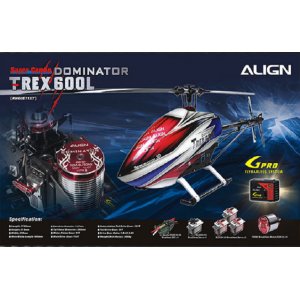 Радиоуправляемый вертолет Align T-Rex 600L Dominator Super Combo KIT-набор - RH60E11XT