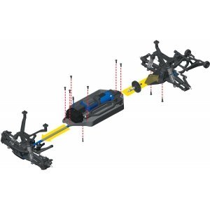 Радиоуправляемый джип TRAXXAS Stampede 4x4 VXL с системой стабилизации TSM