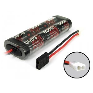 Аккумулятор Ni-MH 7.2V/5000mAh (разъем Tamiya) + переходник fTamiya-mTRX