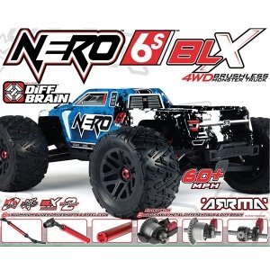Внедорожник ARRMA Nero 6S BLX 4WD 6S 1/8 с блокировками