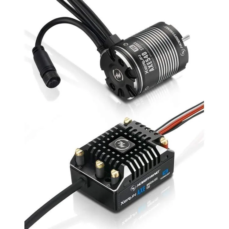 Бесколлекторная сенсорная система Xerun COMBO AXE 540 1200KV FOC для краулеров масштаба 1:10