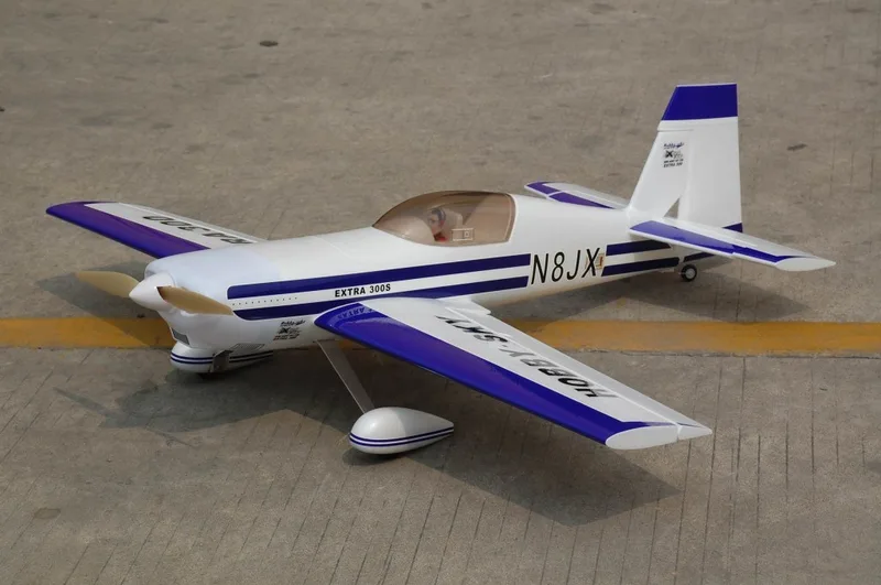 Самолет на радиоуправлении HobbySky Extra 300 PNP (blue)