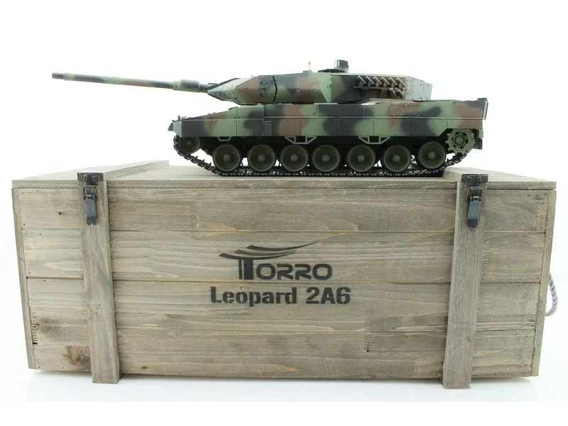 Радиоуправляемый танк Taigen 1/16 Leopard 2 A6 (Германия) (для ИК танкового боя) САМО 2.4G RTR