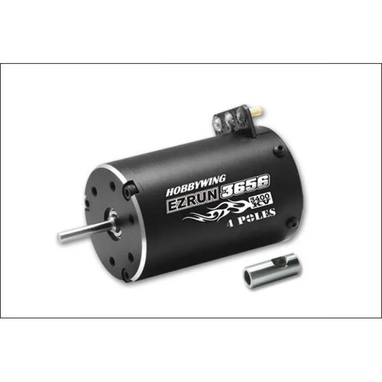 Бесколлекторный бессенсорный 4х полюсный мотор Ezrun 4700KV/3656 для Short Course и монстров масштаба 1:10