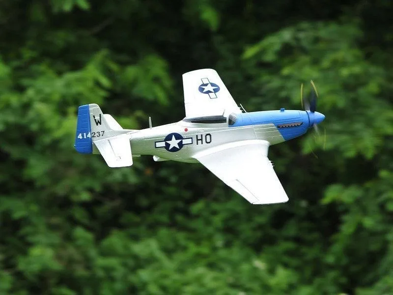 Радиоуправляемый самолет Top RC P-51D синий 750мм 2.4G 4-ch LiPo RTF top018C