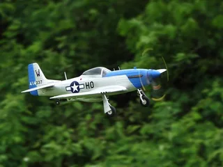 Радиоуправляемый самолет Top RC P-51D Pro синий 750мм flight controller PNP top018D — фото 2