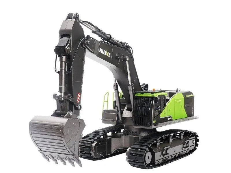 Радиоуправляемый экскаватор HUI NA TOYS 2.4G 22CH 1/14, зеленый RTR HN1593