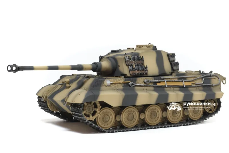 Радиоуправляемый танк инфракрасный Torro King Tiger 1/16 дым (для ИК боя) V3.0 2.4G RTR TR11510-CA-3.0