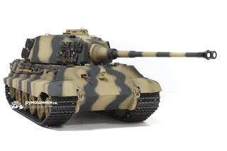 Радиоуправляемый танк инфракрасный Torro King Tiger 1/16 дым (для ИК боя) V3.0 2.4G RTR TR11510-CA-3.0 — фото 5