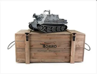 Танк Torro Sturmtiger PRO 1/16 ВВ-пушка, деревянная коробка V3.0 2.4G RTR TR11707-GY-3.0
