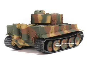 Радиоуправляемый танк Taigen 1/16 Tiger 1 (Германия, средняя версия) дым (для ИК боя) V3 2.4G RTR — фото 7