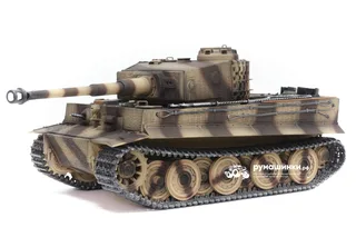 Радиоуправляемый танк Taigen 1/16 Tiger 1 (Германия, поздняя версия) дым (для ИК боя) V3 2.4G RTR TGIS3818-D1-3.0 — фото 3