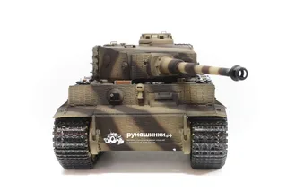 Радиоуправляемый танк Taigen 1/16 Tiger 1 (Германия, поздняя версия) дым (для ИК боя) V3 2.4G RTR TGIS3818-D1-3.0 — фото 4