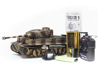 Танк на радиоуправлении Taigen 1/16 Tiger 1 (поздняя версия) HC, ИК-пушка, башня на 360, подшипники в ред., откат V3 TG3818-1D-BTR-IR3.0 — фото 17