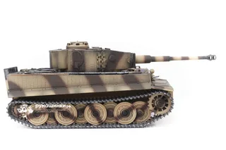 Танк на радиоуправлении Taigen 1/16 Tiger 1 (поздняя версия) HC, ИК-пушка, башня на 360, подшипники в ред., откат V3 TG3818-1D-BTR-IR3.0 — фото 9