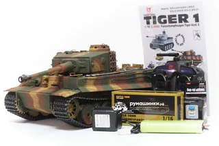 Радиоуправляемый пневматический танк Taigen 1/16 Tiger 1 (Германия, средняя версия) V3 2.4G RTR TG3818-E3.0 — фото 8