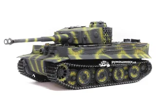 Танк пневматический Taigen 1/16 Tiger 1 (Германия, поздняя версия) звук, дым V3 2.4G RTR окраска Тики TG3818-1DT3.0