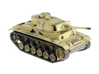Радиоуправляемая модель танка Taigen 1/16 Panzerkampfwagen III (Германия) дым, свет (для ИК боя) V3 2.4G RTR пустыня TG3848-BD-IR3.0 — фото 5