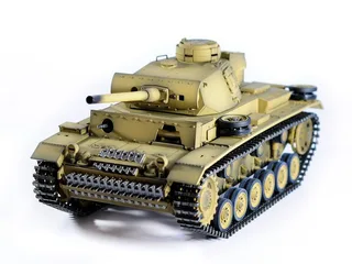 Радиоуправляемая модель танка Taigen 1/16 Panzerkampfwagen III (Германия) дым, свет (для ИК боя) V3 2.4G RTR пустыня TG3848-BD-IR3.0 — фото 6