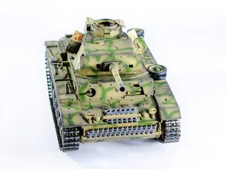 Радиоуправляемый танк Taigen 1/16 Panzerkampfwagen III (Германия) дым, свет (для ИК боя) V3 2.4G RTR камуфляж TG3848-BC-IR3.0 — фото 19