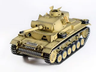 Радиоуправляемый танк Taigen 1/16 Panzerkampfwagen III (Германия) дым, свет V3 2.4G RTR пустыня TG3848-BD3.0 — фото 20