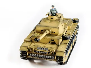 Радиоуправляемый танк Taigen 1/16 Panzerkampfwagen III (Германия) дым, свет V3 2.4G RTR пустыня TG3848-BD3.0 — фото 21