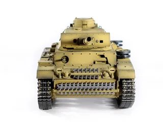 Радиоуправляемый танк Taigen 1/16 Panzerkampfwagen III (Германия) дым, свет V3 2.4G RTR пустыня TG3848-BD3.0 — фото 7